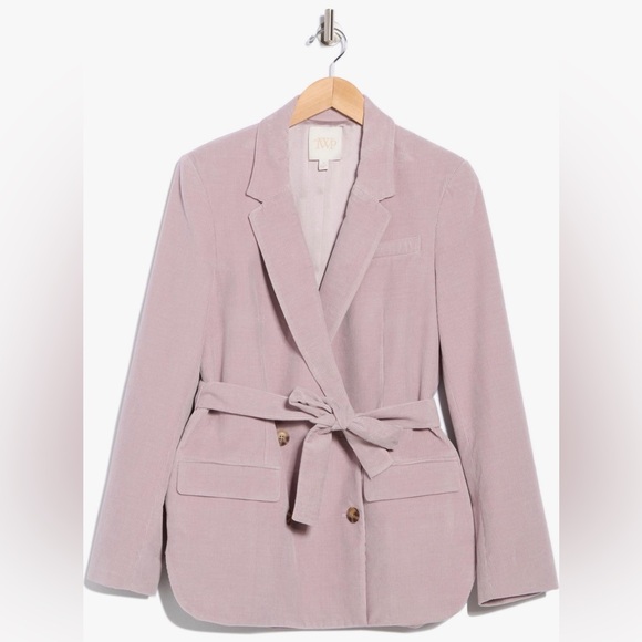 TWP Jackets & Blazers - TWP Women's Mauve Belted Blazer